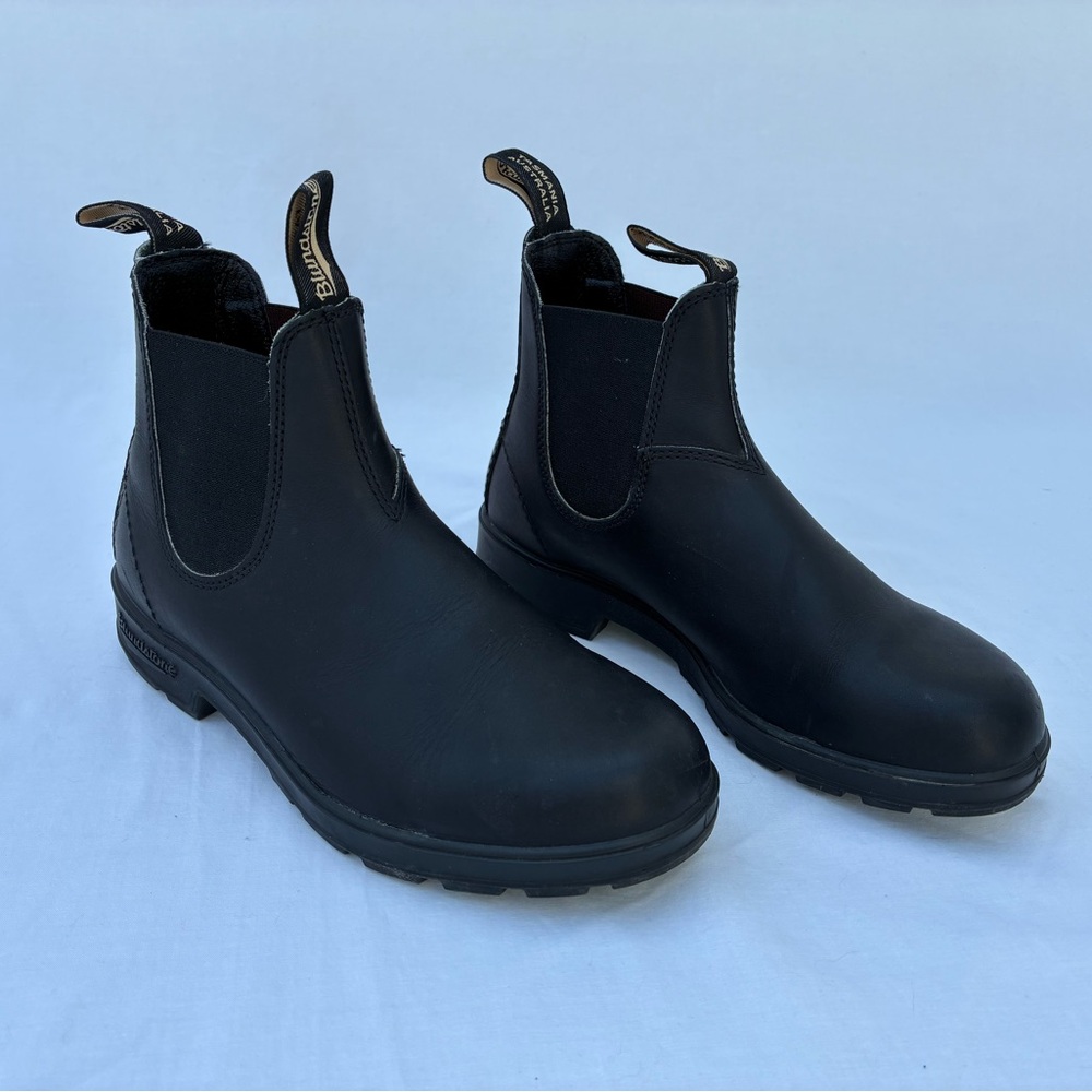Blundstone Black Leather Chelsea Boots US 9W AU 6.5 Excellent pull on work